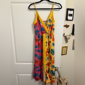 Tropical Pink/Yellow Dress